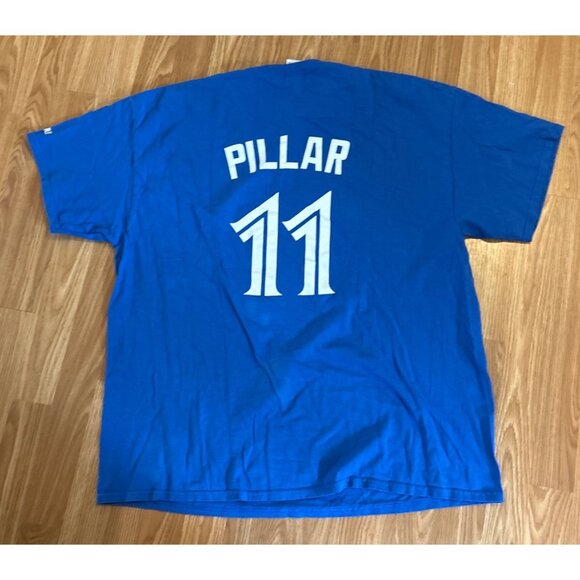 Toronto Blue Jays T-Shirt #11 Pillar Jays Care Foundation Top 2XL Gildan Cotton - Picture 4 of 5